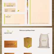 Projet identité visuelle treelime hotel